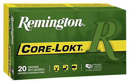 Remington Ammunition 29031 Core-Lokt 7x57mm Mauser 140 gr Pointed Soft Point Core Lokt 20 Per Box/ 10 Case