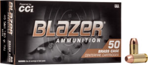 CCI BLAZER BRASS 40 SW - 180GR FMJ 50RD 20BX/CS