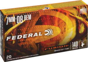 FEDERAL FUSION 7MM-08 REM - 140GR FUSION 20RD 10BX/CS