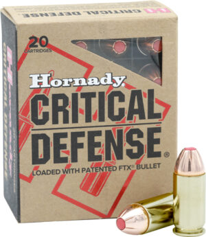 HORNADY CRITICAL DUTY 45 ACP+P - 185GR FLEXLOCK 20RD 10BX/CS