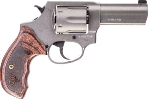 TAURUS 856 38SPL 3" NGT SGT - TUNGSTEN CERAKOTE WOOD GRIP