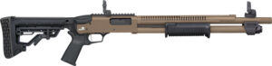 MOSSBERG 590R TACTICAL 12GA - 18.5" 6RD ADJ STK CYL FDE