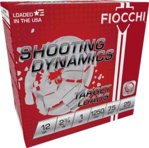 FIOCCHI 12GA 2.75" 1OZ #7.5 - 1250FPS 250RD CASE LOT