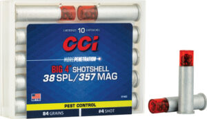 CCI SHOTSHELL 38/357 84GR - #4 SHOT 10RD 20BX/CS