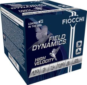 FIOCCHI HIGH VELOCITY 410 3" - 11/16OZ #6 25RD 10BX/CS
