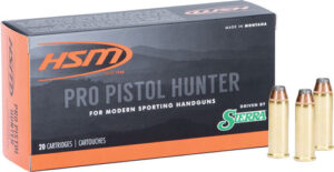 HSM PRO PISTOL 44 REM MAG - 300GR JSP 20RD 20BX/CS