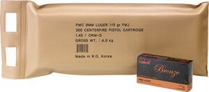 PMC 9MM LUGER 115GR FMJ-RN - 300RD BATTLE PACK 3BP/CS