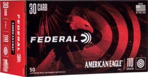 FEDERAL AE 30 CARBINE 110GR - FMJ 50RD 10BX/CS