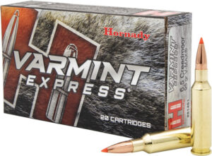 HORNADY VARMINT 6.5 CM - 95GR V-MAX 20RD 10BX/CS