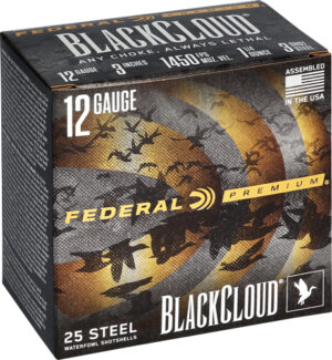 FEDERAL BLACK CLOUD 12GA 3" - 1-1/4OZ #3 1450FPS 25RD 10BX/C