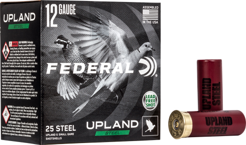 FEDERAL UPLAND STEEL 12GA - 2.75" 1-1/8OZ #6 25RD 10BX/CS