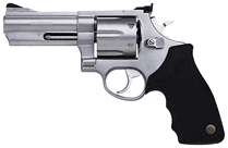 TAURUS 44 44MAG 4" AS 6-SHOT - PORTED STAINLESS RUBBER