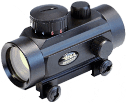 BSA HUNTSMAN 1X30MM SIGHT - RED/GRN/BLUE DOT RETICLE