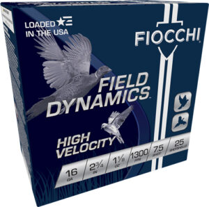 FIOCCHI 16GA 2.75" 1-1/8OZ - #7.5 1300FPS 25RD 10BX/CS