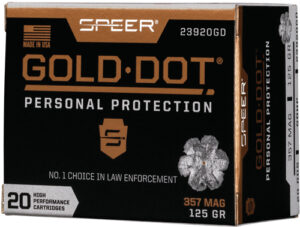 SPEER GOLD DOT 357 MAG 125GR - GDHP 20RD 10BX/CS