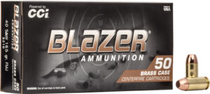 CCI BLAZER BRASS 40 SW - 165GR FMJ 50RD 20BX/CS