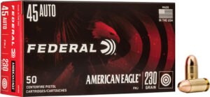 FEDERAL AE 45 ACP 230GR FMJ - 50RD 20BX/CS