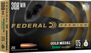FEDERAL GOLD MEDAL 308 WIN - 175GR MATCHKING 20RD 10BX/CS