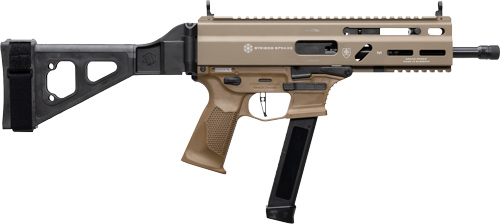 GRAND POWER STRIBOG SP9A3G 9MM - 8" BBL 30 RD MAG W/BRACE FDE