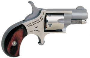 NAA MINI-REVOLVER 22 SHORT - 1-1/8" STAINLESS WOOD