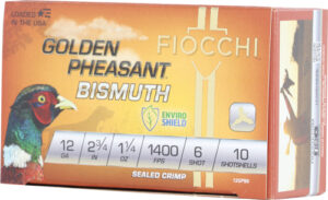 FIOCCHI GOLDEN PHEASANT 12GA - 2.75" 1-1/4OZ #6 10RD 10BX/CS