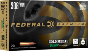 FEDERAL GOLD MEDAL 308 WIN - 168GR MATCHKING 20RD 10BX/CS