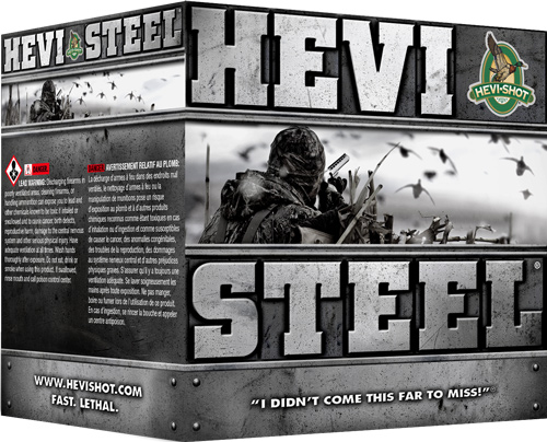 HEVI-SHOT HEAVY STEEL 12GA - 3.5" 1-3/8OZ #2 25RD 10BX/CS