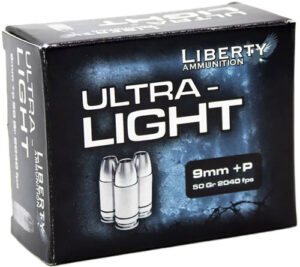 LIBERTY ULTRA LIGHT 9MM +P - 9MM LUGER 50GR HP 20RD 10BX/CS