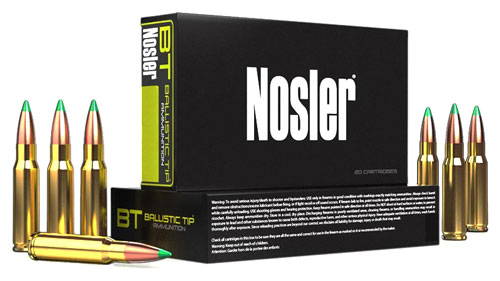NOSLER BT 308 WIN 165GR - BALLISTIC TIP 20RD 10BX/CS