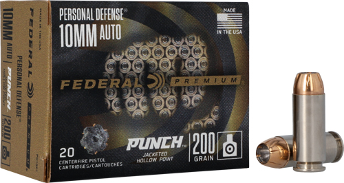 FEDERAL PUNCH 10MM 200GR JHP - 20RD 10BX/CS