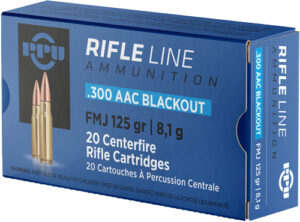 PPU 300 AAC 125GR FMJ - 20RD 50BX/CS