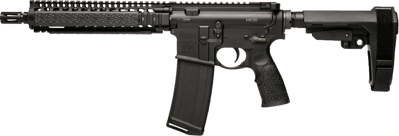 DANIEL DEF PISTOL MK18 W/BRACE - 5.56X45 10.3" 32RD BLACK
