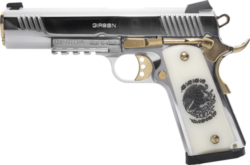 GIRSAN MC1911S LIBERADORE - 38 SUPER CHROME/GOLD ENGR. 8RD - Image 6
