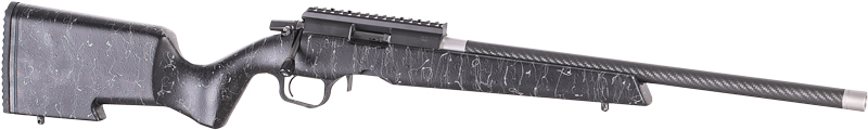 CHRISTENSEN RANGER 22LR 18" - CF BBL/STOCK BLACK W/GREY WEB