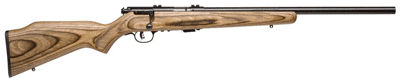 SAVAGE 93R17-BV 17HMR 21" HB - ACCU TGR BLUED/BROWN LAMINATE