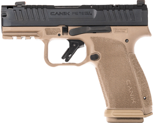CANIK METE MC9 PRIME 9MM 3.65" - BBL OR NS 2-17RD BLACK/FDE