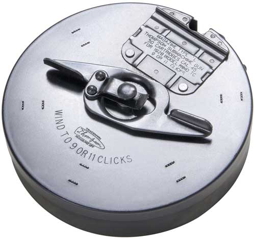 THOMPSON MAGAZINE DRUM 45ACP - 50RD BLUED STEEL