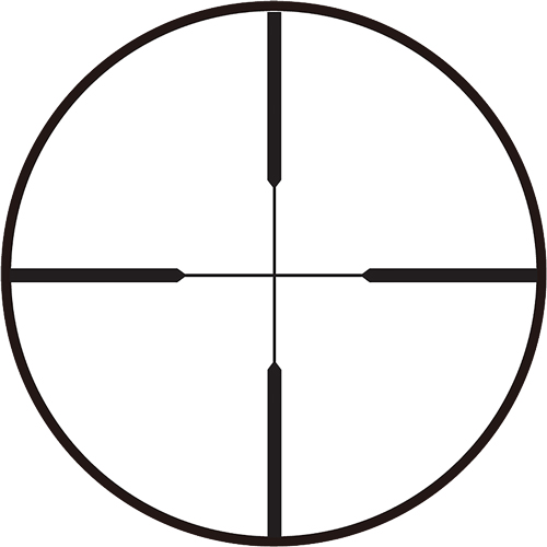 TRUGLO SCOPE BUCKLINE 4X32MM - DUPLEX BLACK W/WEAVER RINGS