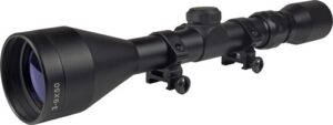 TRUGLO SCOPE BUCKLINE 3-9X50MM - BDC BLACK W/WEAVER RINGS