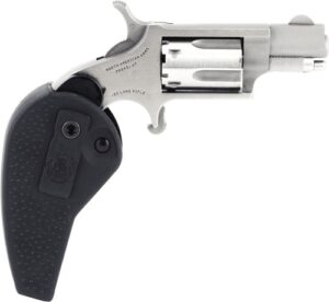 NAA MINI-REVOLVER 22LR 1-1/8" - S/S MATTE W/HOLSTER GRIP